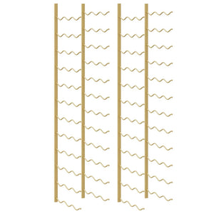 Wand Weinregal Golden für 36 Flaschen (2er Set)