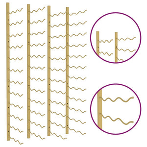 Wand Weinregal Golden für 36 Flaschen (2er Set)