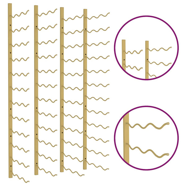 Wand Weinregal Golden für 36 Flaschen (2er Set)