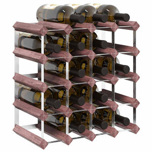 Weinregal Holz Braun für 20 Flaschen
