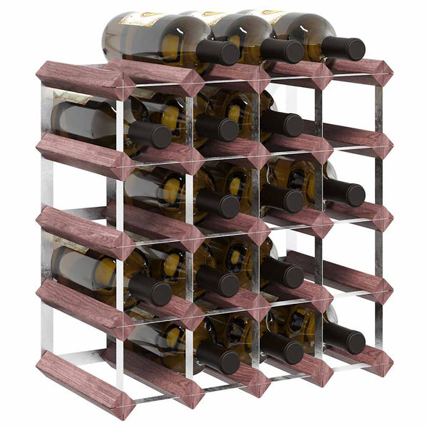 Weinregal Holz Braun für 20 Flaschen