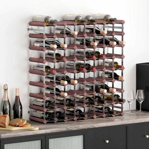 Weinregal für 72 Flaschen, Braun Kiefer Massivholz