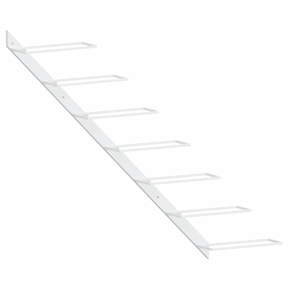 Wand Weinregal für 7 Flaschen, Weiß
