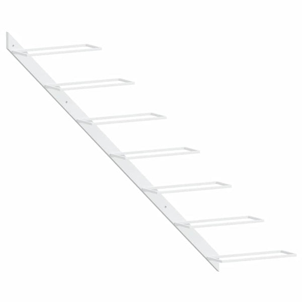 Wand Weinregal für 7 Flaschen, Weiß