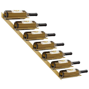 Wand-Weinregal für 7 Flaschen, Golden