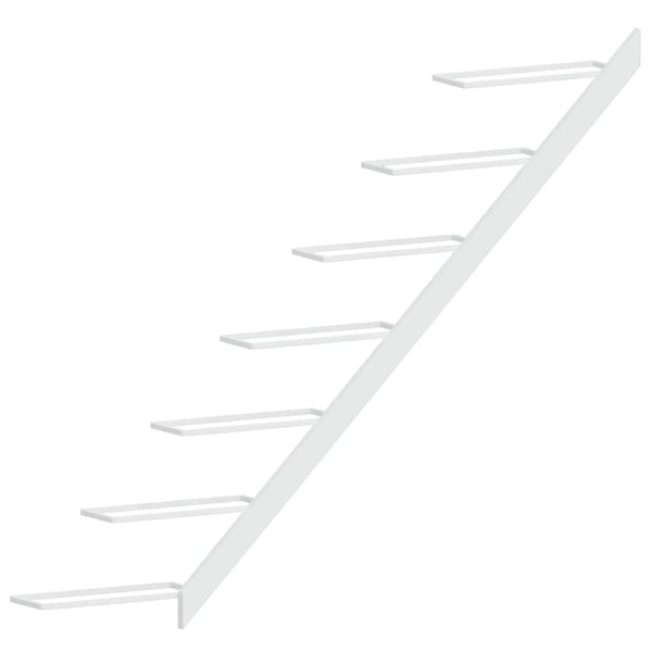 Wand Weinregal für 7 Flaschen, 2er Set, Weiß