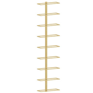 Wand-Weinregal für 9 Flaschen, Golden