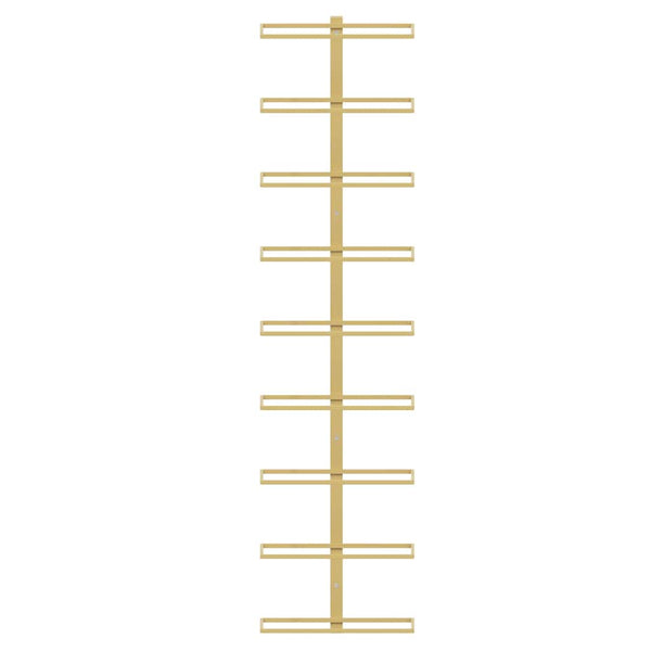 Wand-Weinregal für 9 Flaschen, Golden
