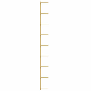 Wand-Weinregal für 9 Flaschen, Golden