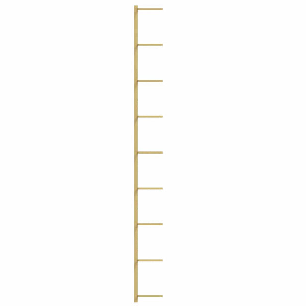 Wand-Weinregal für 9 Flaschen, Golden