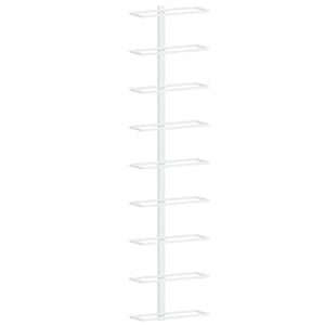 Wand Weinregal für 9 Flaschen, 2er Set, Weiß