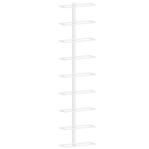 Wand Weinregal für 9 Flaschen, 2er Set, Weiß