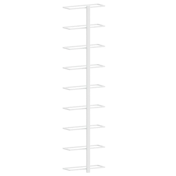 Wand Weinregal für 9 Flaschen, 2er Set, Weiß