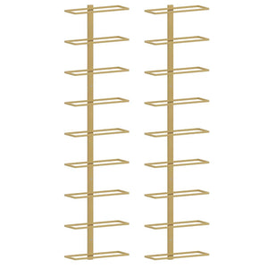 Wand Weinregal Golden für 9 Flaschen, 2er-Set