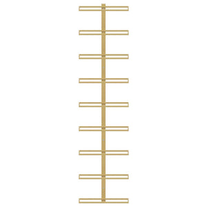Wand Weinregal Golden für 9 Flaschen, 2er-Set