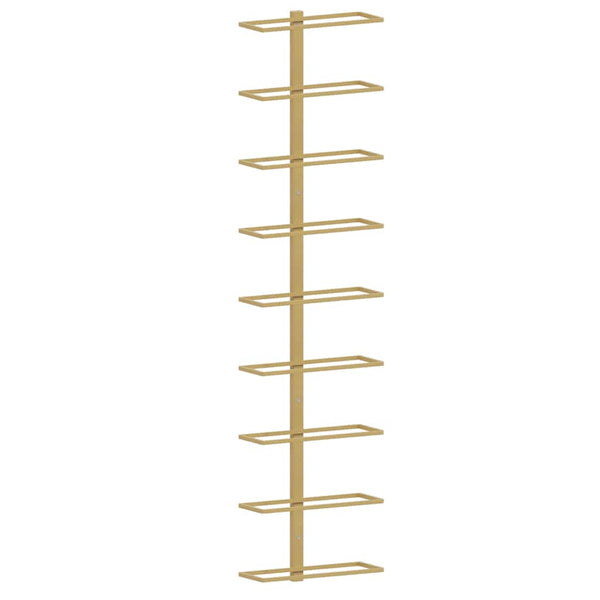 Wand Weinregal Golden für 9 Flaschen, 2er-Set