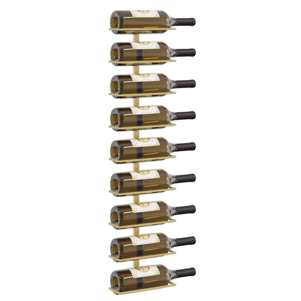 Wand Weinregal Golden für 9 Flaschen, 2er-Set