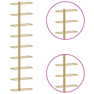 Wand Weinregal Golden für 9 Flaschen, 2er-Set