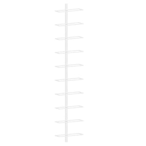 Wand Weinregal für 10 Flaschen, Weiß