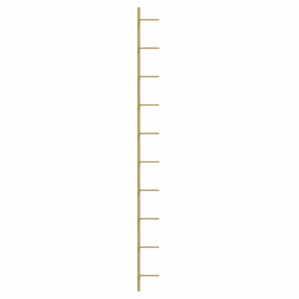Goldenes Wand-Weinregal für 10 Flaschen