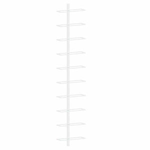 Wand Weinregal für 10 Flaschen, 2er Set, Weiß