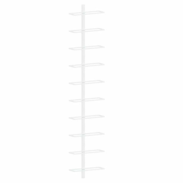 Wand Weinregal für 10 Flaschen, 2er Set, Weiß