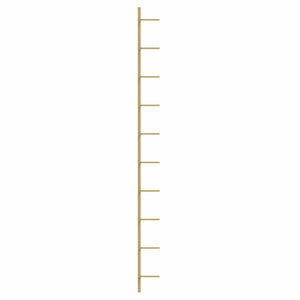 Goldene Wand-Weinregale für 10 Flaschen (2er-Set)