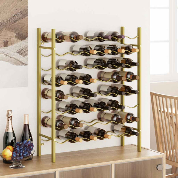 Weinregal Golden Metall für 48 Flaschen