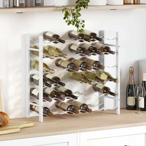 Weinregal Metall Weiß für 36 Flaschen
