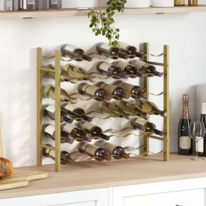 Weinregal Golden Metall für 36 Flaschen