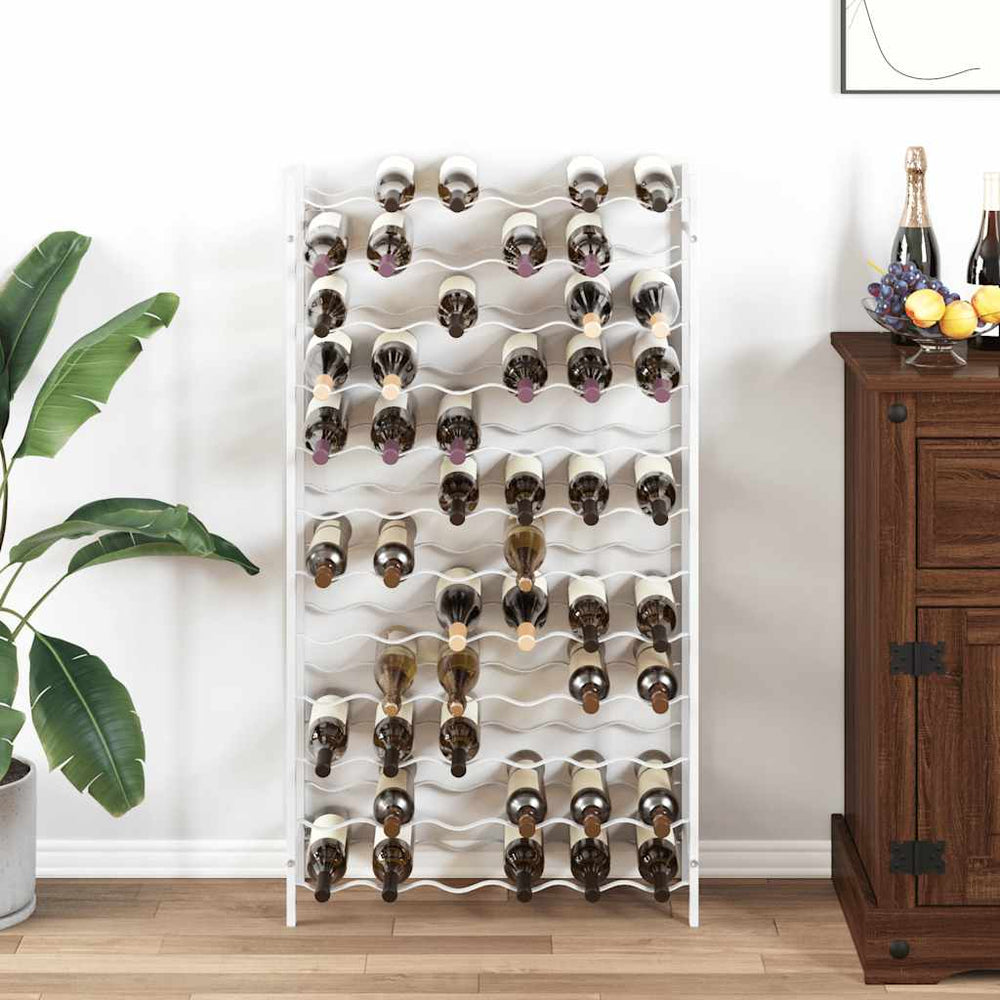 Weinregal für 72 Flaschen, Weiß Metall