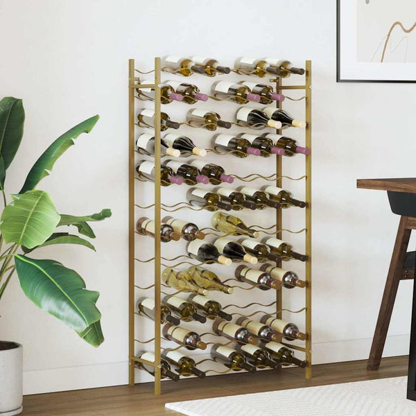Weinregal Golden Metall für 72 Flaschen