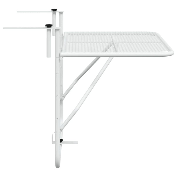 Balkontisch Weiß 60x40 cm Klappbar