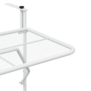Balkontisch Weiß 60x40 cm Klappbar
