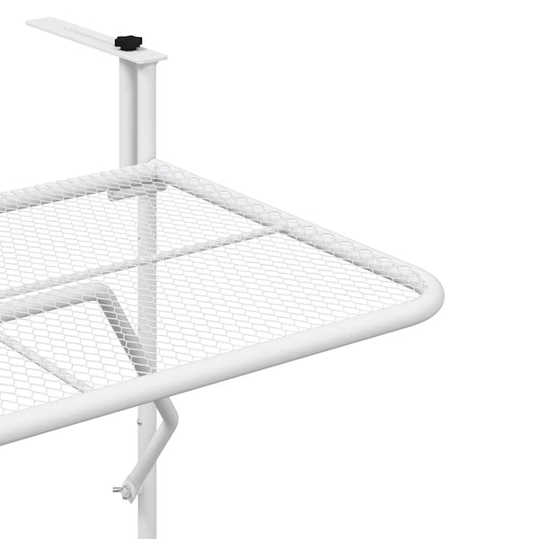 Balkontisch Weiß 60x40 cm Klappbar