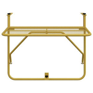 Goldener Balkontisch 60x40 cm Stahl