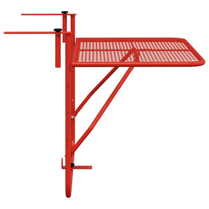 Klappbarer Balkontisch Rot 60x40 cm