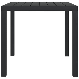5-tlg. Garten-Essgruppe mit Kissen Poly Rattan Grau