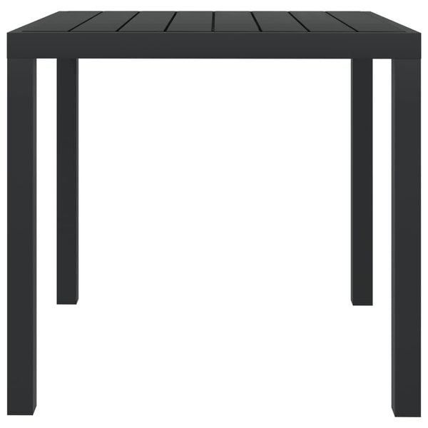 5-tlg. Garten-Essgruppe mit Kissen Poly Rattan Grau