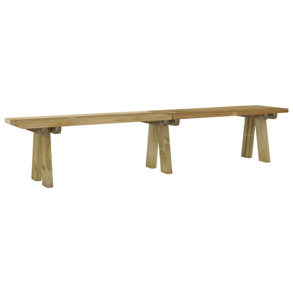 Gartenbank 220 cm Massivholz Kiefer Imprägniert