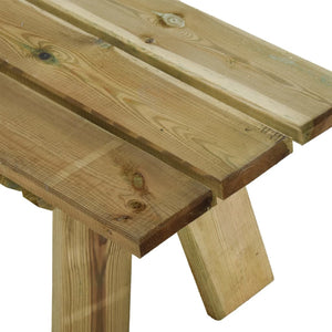 Gartenbank 220 cm Massivholz Kiefer Imprägniert