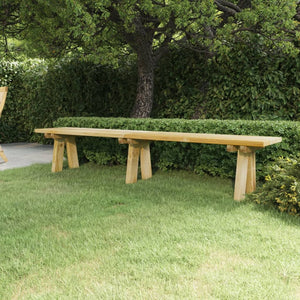 Gartenbank 220 cm Massivholz Kiefer Imprägniert