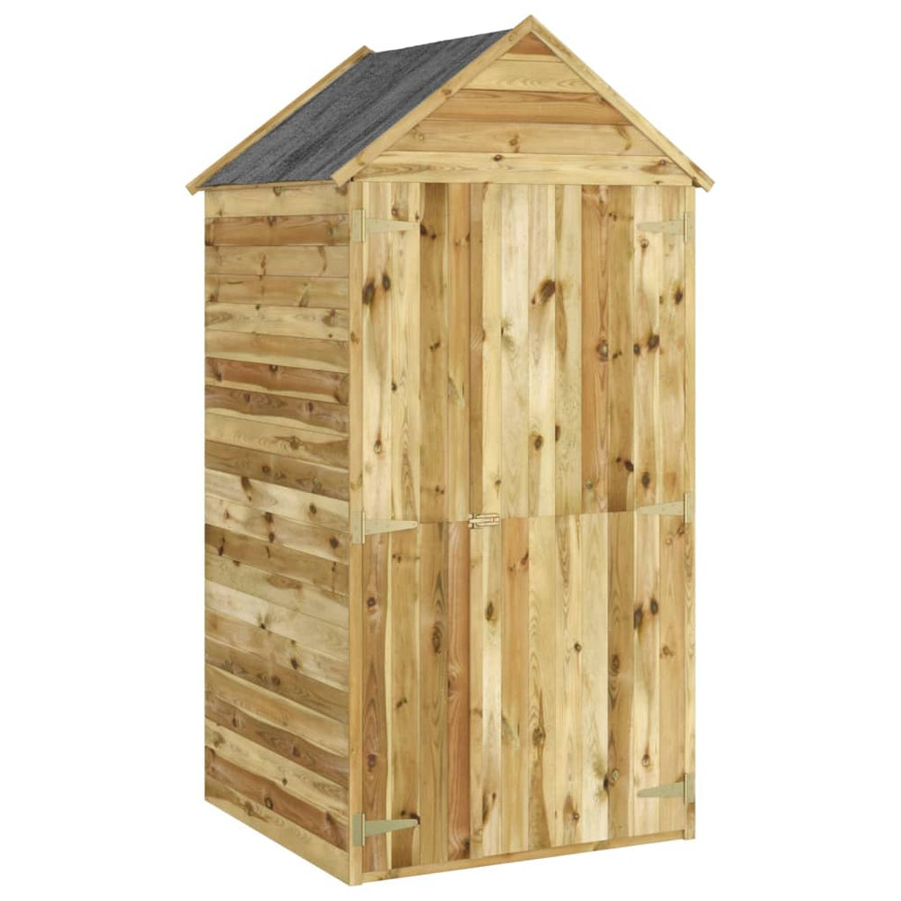 vidaXL Abri de jardin porte 107x107x220cm Pin massif imprégné