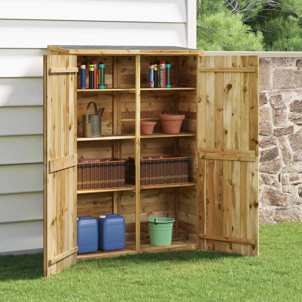 vidaXL Abri de jardin 123x45x171 cm Bois de pin massif imprégné