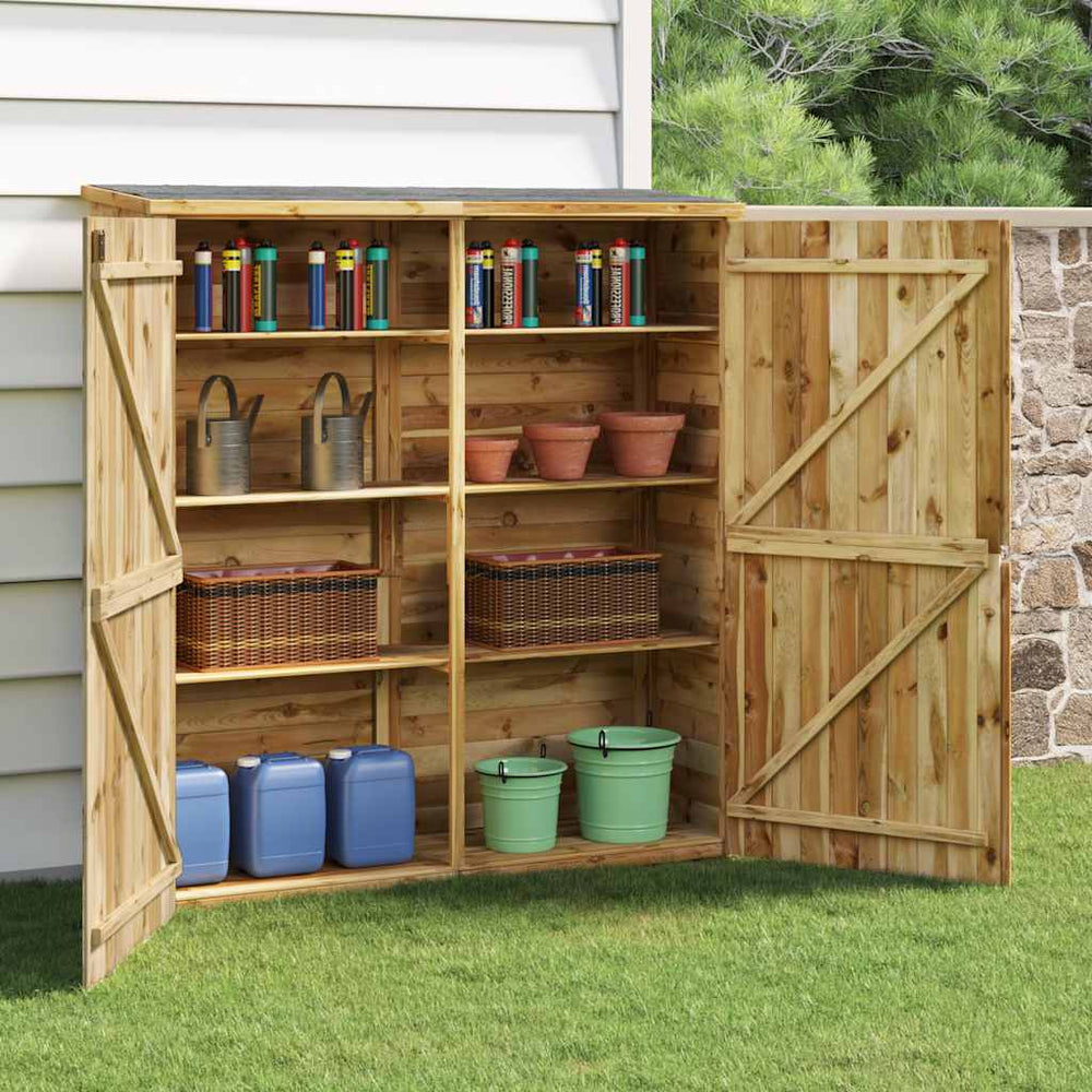 vidaXL Abri de jardin 163x50x171 cm en pin massif