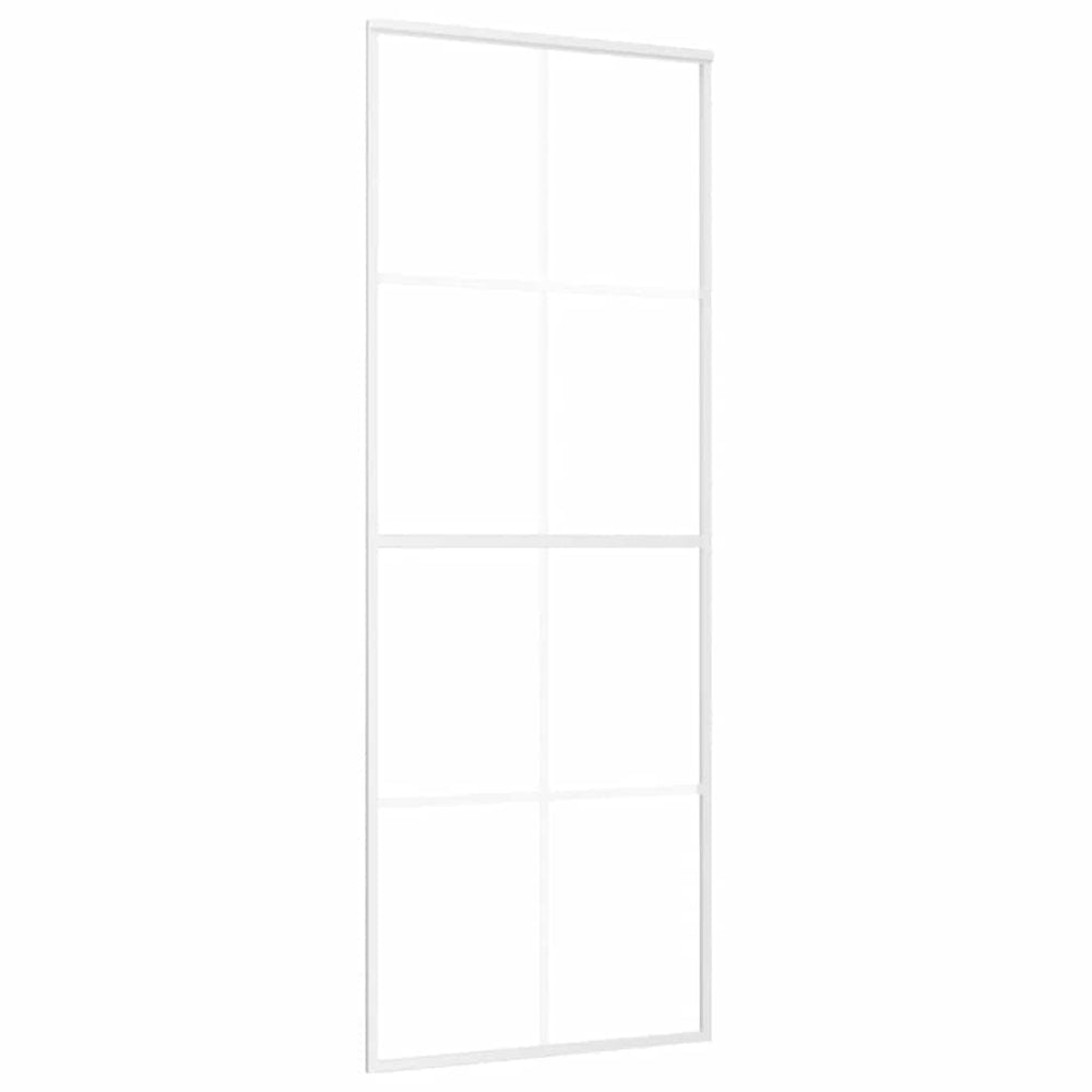Schiebetür ESG-Glas und Aluminium 76x205 cm Schwarz