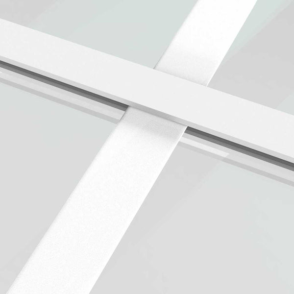 Schiebetür ESG-Glas und Aluminium 76x205 cm Schwarz