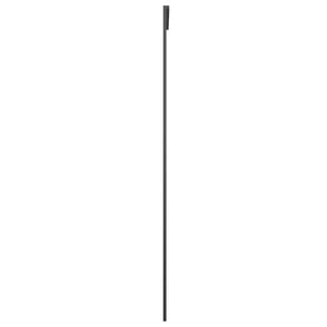 Schiebetür ESG-Glas und Aluminium mattiert 90x205 cm Schwarz