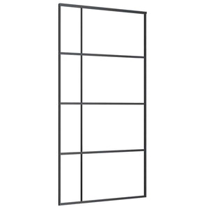 Schiebetür ESG Glas und Aluminium 102,5x205 cm Weiß