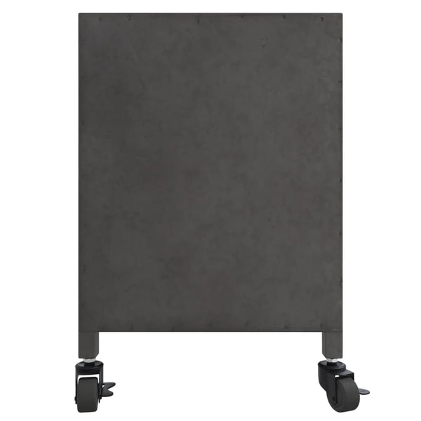 Silberner TV-Schrank 110 cm aus Eisen